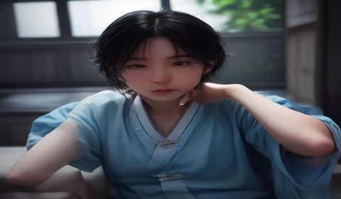 比思论坛注册页面操作流程示意图，用户在电脑前完成账号创建，界面简洁友好